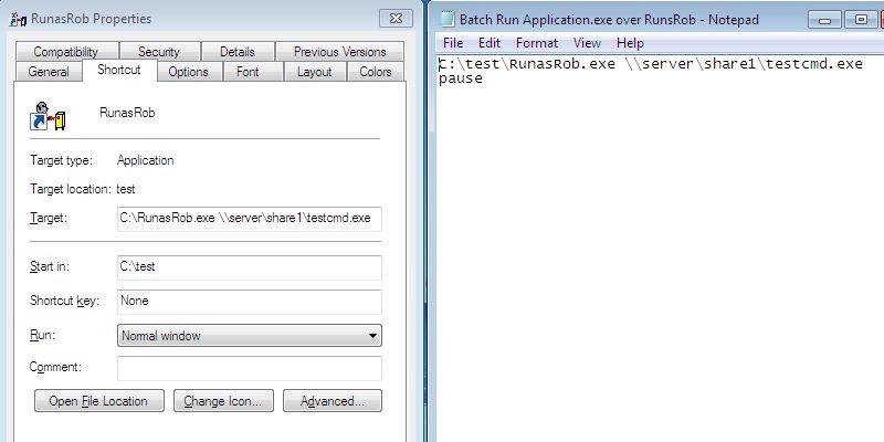 Call an Application from an allowed path